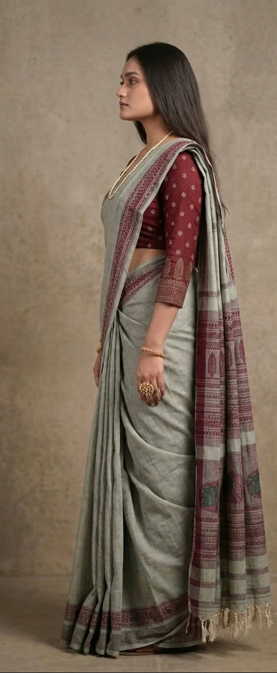 Elegant Premium Cotton Saree