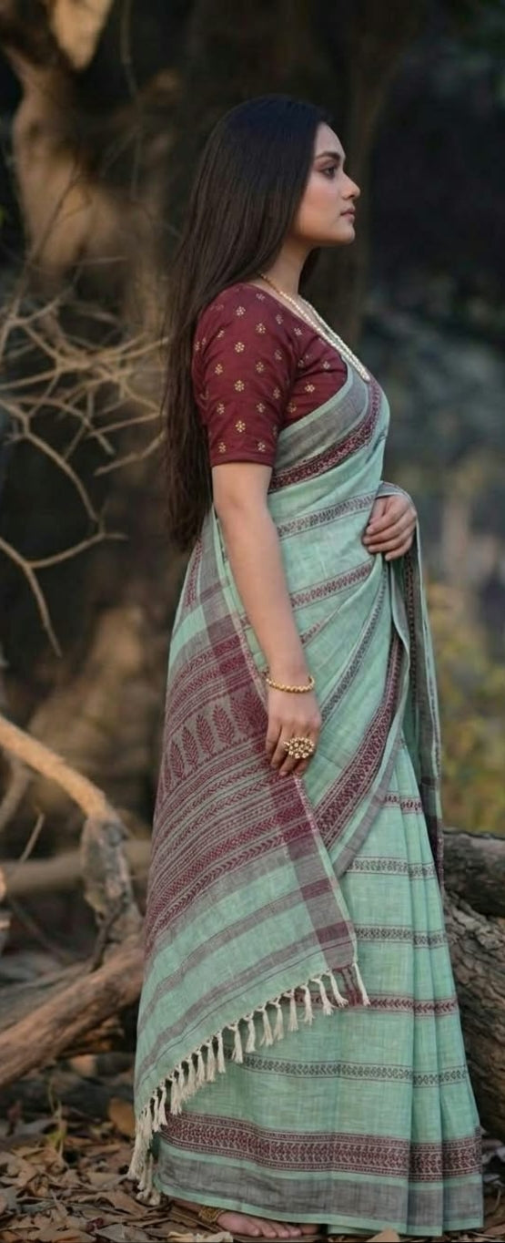 Elegant Premium Cotton Saree