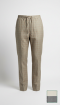 Textured Silk-Cotton Blend Trousers